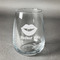 Lips (Pucker Up) Stemless Wine Glass - Engraved