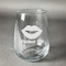 Lips (Pucker Up) Stemless Wine Glass - Engraved