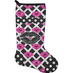 Lips (Pucker Up) Holiday Stocking - Single-Sided - Neoprene