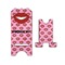 Lips (Pucker Up) Stylized Phone Stand - Front & Back - Small