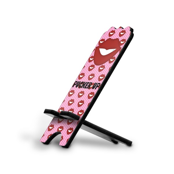 Custom Lips (Pucker Up) Stylized Cell Phone Stand - Large