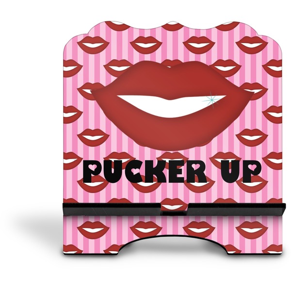 Lips (Pucker Up) Stylized Tablet Stand - Front without iPad