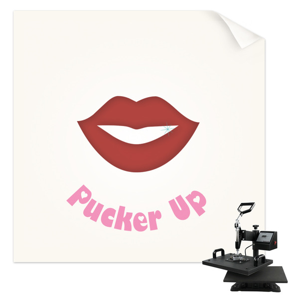 Custom Lips (Pucker Up) Sublimation Transfer - Pocket