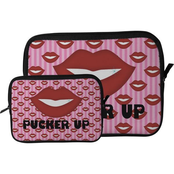 Lips (Pucker Up)  Tablet Sleeve (Size Comparison)