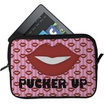 Lips (Pucker Up) Tablet Case / Sleeve - Small