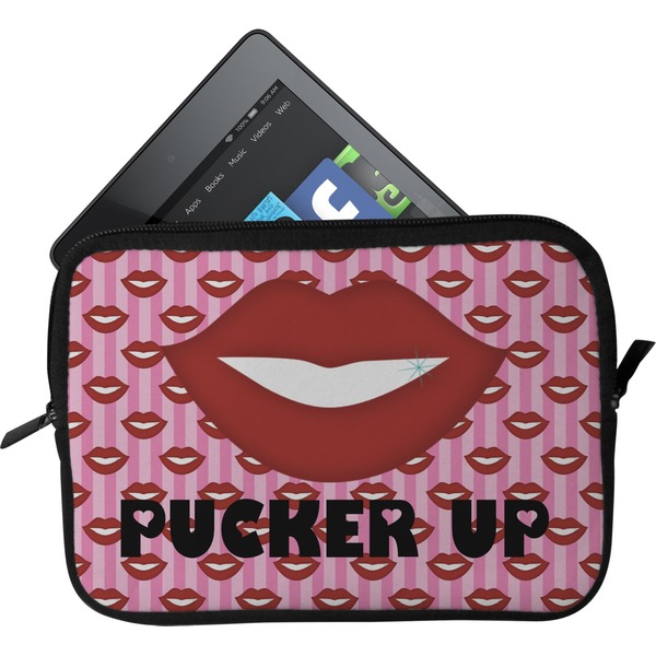 Custom Lips (Pucker Up) Tablet Case / Sleeve - Small
