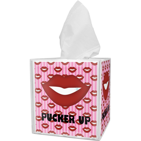 Custom Lips (Pucker Up) Tissue Box Cover