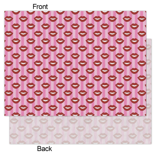 Lips (Pucker Up) Tissue Paper - Lightweight - Large - Front & Back