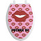 Lips (Pucker Up)  Toilet Seat Decal Elongated