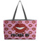 Lips (Pucker Up) Tote w/Black Handles - Front View