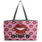 Lips (Pucker Up) Beach Totes Bag - w/ Black Handles