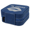 Lips (Pucker Up) Travel Jewelry Boxes - Leather - Navy Blue - View from Rear