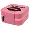 Lips (Pucker Up) Travel Jewelry Boxes - Leather - Pink - View from Rear