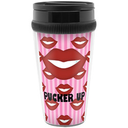 Lips (Pucker Up) Acrylic Travel Mug without Handle