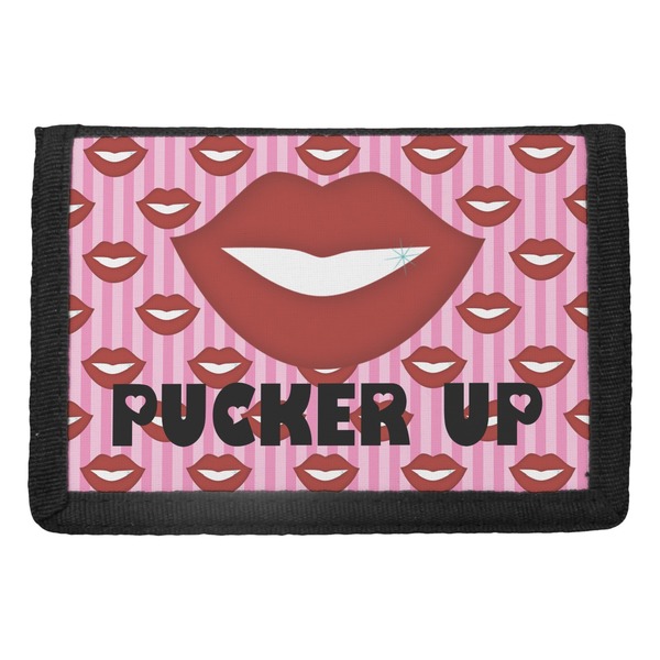 Custom Lips (Pucker Up) Trifold Wallet