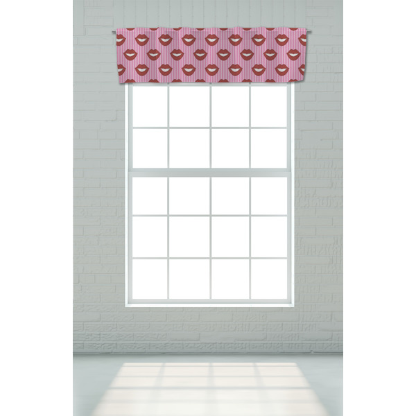 Lips (Pucker Up) Valance - On window