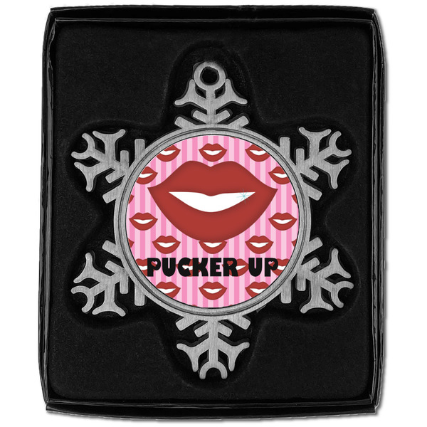 Lips (Pucker Up) Vintage Snowflake - In box