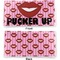 Lips (Pucker Up) Vinyl Check Book Cover - Front and Back