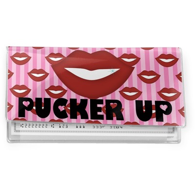 Lips (Pucker Up) Vinyl Checkbook Cover