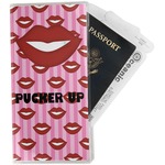 Lips (Pucker Up) Travel Document Holder