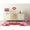 Lips (Pucker Up)  Wall Graphic Decal Wooden Desk