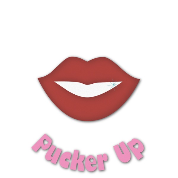 Custom Lips (Pucker Up) Graphic Decal - Medium