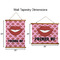 Lips (Pucker Up) Wall Hanging Tapestries - Parent/Sizing