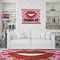 Lips (Pucker Up) Wall Hanging Tapestry - IN CONTEXT