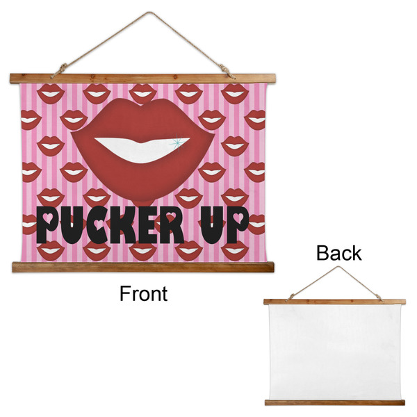Lips (Pucker Up) Wall Hanging Tapestry - Landscape - APPROVAL
