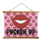 Lips (Pucker Up) Wall Hanging Tapestry - Wide