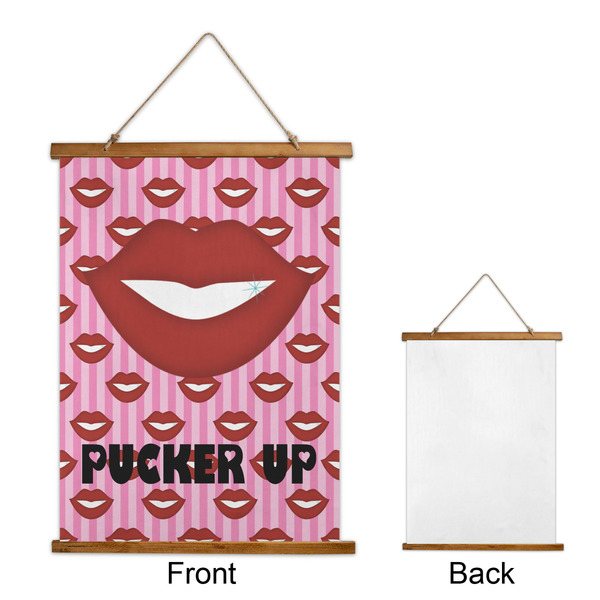 Lips (Pucker Up) Wall Hanging Tapestry - Portrait - APPROVAL