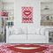 Lips (Pucker Up) Wall Hanging Tapestry - Portrait - IN CONTEXT