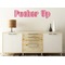 Lips (Pucker Up) Wall Name Decal On Wooden Desk