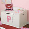 Lips (Pucker Up) Wall Name & Initial Small on Toy Chest