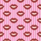 Lips (Pucker Up)  Wallpaper Square