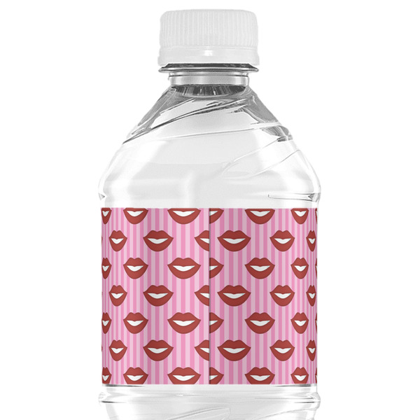Lips (Pucker Up) Water Bottle Label - Back View