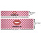 Lips (Pucker Up) Water Bottle Labels w/ Dimensions