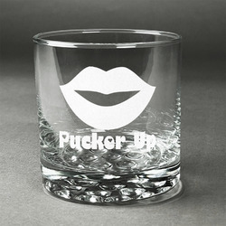Lips (Pucker Up) Whiskey Glass - Engraved