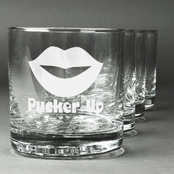 Lips (Pucker Up) Whiskey Glasses (Set of 4)
