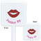Lips (Pucker Up) White Plastic Stir Stick - Double Sided - Approval