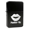 Lips (Pucker Up) Windproof Lighters - Black - Front/Main