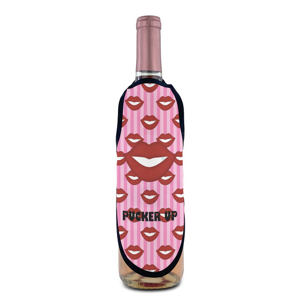 Lips (Pucker Up) Wine Bottle Apron - IN CONTEXT
