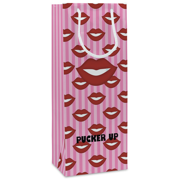 Custom Lips (Pucker Up) Wine Gift Bags