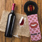 Lips (Pucker Up) Wine Tote Bag - FLATLAY