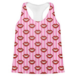 Lips (Pucker Up) Womens Racerback Tank Top - 2X Large