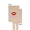 Lips (Pucker Up) Wooden 6.25" Stir Stick - Rectangular - Single - Front & Back