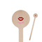 Lips (Pucker Up) Wooden 6" Stir Stick - Round - Closeup