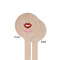 Lips (Pucker Up) Wooden 6" Stir Stick - Round - Single Sided - Front & Back