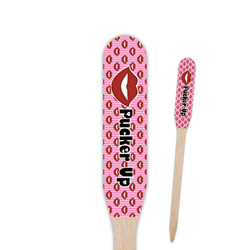 Lips (Pucker Up) Paddle Wooden Food Picks - Double Sided