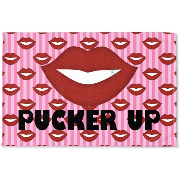 Custom Lips (Pucker Up) Woven Mat